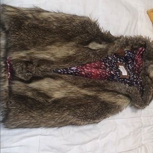 BCBG Faux Fur Vest